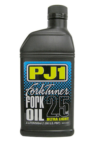 PJH PJ1 FORK TUNER OIL 2.5 WT.-1/2 LITER 2-2.5W