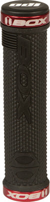 BOX HEX LOCK-ON GRIPS (BLACK/RED) BX-HG17BKHEX-RD