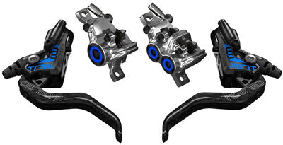 MAGURA MT TRAIL FRONT/REAR BRAKE SET BLACK/BLUE/CARBON 2 701 213