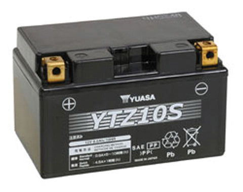 YUASA YUASA YTZ10S FACTORY ACTIVATEDMAINTENANCE FREE 12 VOLT BATT YUAM7210A