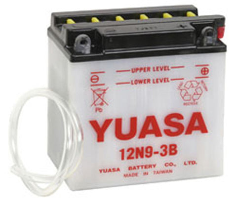 YUASA YUAM2293B 12N9-3B CONVENTIONAL 12 VOLT BATTERY