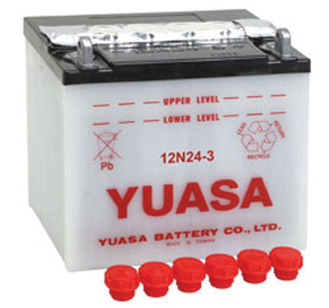 YUASA YUAM2224D 12N24-3 CONVENTIONAL 12 VOLT BATTERY