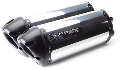 TBR M-2 BLACK SERIES DUAL SLIP-ON EXHAUST (ALUMINUM) PART# 005-1130406-B NEW