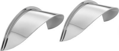 BIG BIKE PARTS SPOTLIGHT VISORS CHROME 4.5" 1-229