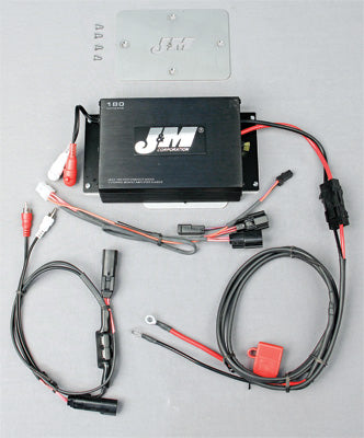 J M 2015 Harley-Davidson FLTR Road Glide PERF SERIES 180W RMS 2-CH AMP KIT 6.5"X