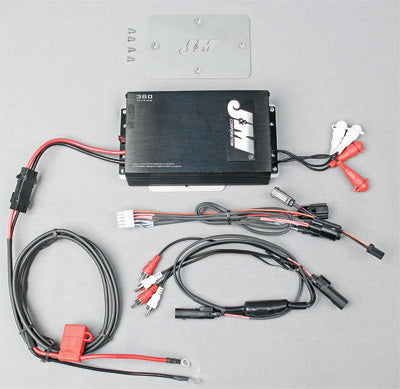 J M 2015 Harley-Davidson FLTR Road Glide PERF SERIES 360W RMS 4-CH AMP KIT 7.25"