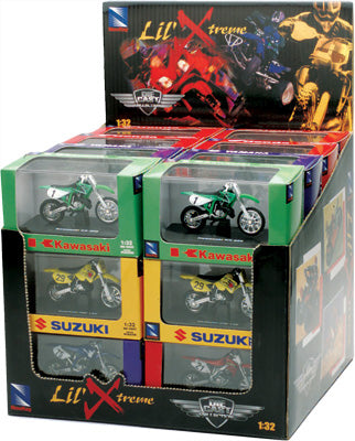 NEW-RAY DIE-CAST REPLICA 24/PC DBIKE/QUAD W/DISPLAY PART# 06227C