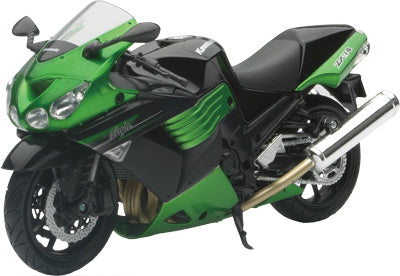 NEW-RAY DIE-CAST REPLICA KAWSAKI ZX14 2011 GRN 1:12 PART# 57433B