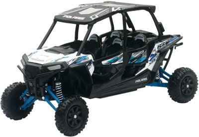 NEW-RAY NR POLARIS RZR 4 TURBO XP MATT E WHITE LIGHTNING 57843B