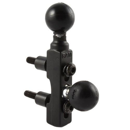 RAM MOUNT RAM MOTORCYCLE HANDLEBAR BASE W/ 2 BALLS RAM-B-309-2