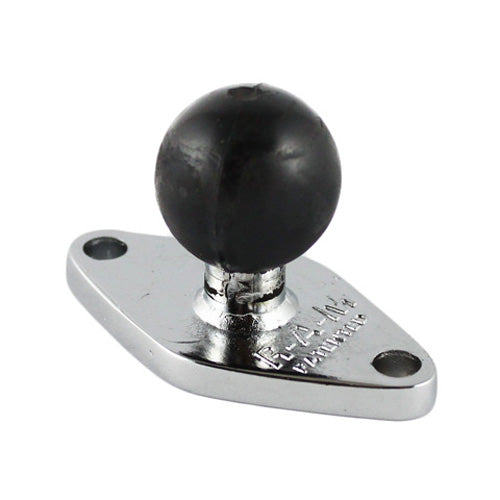 RAM MOUNT CHROME RAM 2 7/16" X 1 5/16" BASE W BALL RAM-B-238CHU
