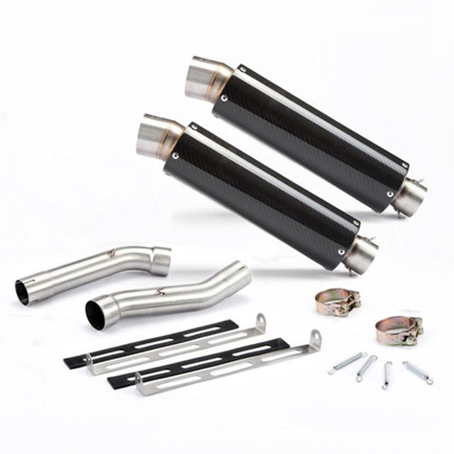 BIGGUN EXHAUST BIG GUN - EVO STREET-SERIES EXHAUST YAMAHA DUAL SLIP ON 16-2122