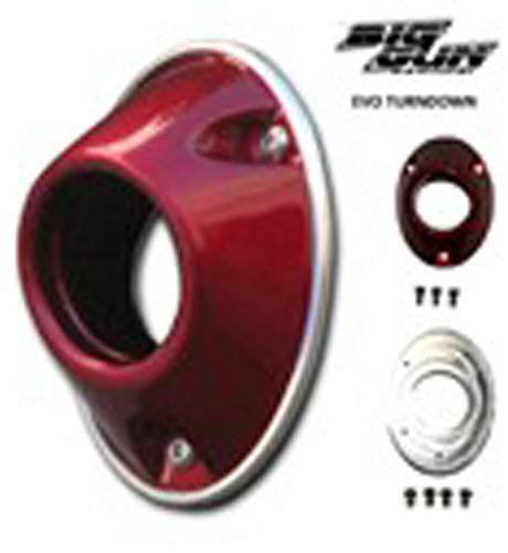 BIGGUN EXHAUST 41-E0001 BIG GUN EVO MX TURNDOWN END CAP ASSEMBLY RED
