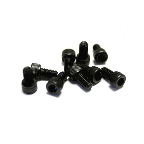 BIGGUN EXHAUST 1/4X20 BASE PLATE ALLEN SCREWS(4 PK) - SOCKET HEAD (BLK) 40-S007