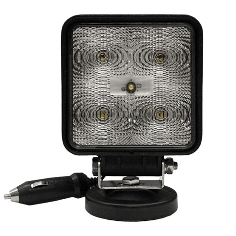 BLAZER LIGHTING LED 4" SQUARE WORK/UTILITY LIGHT MAGENTIC BASE & POWER CORD CWL5