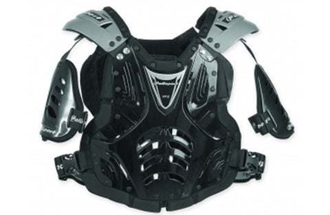 POLISPORT 8000300013 XP2 STONE SHIELD WITH ARM PROTECTORS BLACK SILVER