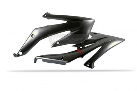 POLISPORT 8411300012 RADIATOR SCOOPS CRF450R PD+ BRUSH ALUMINIUM