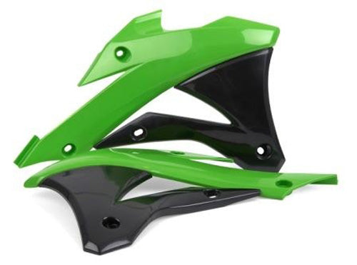 POLISPORT 2014-2015 KAWASAKI KX85 RADIATOR SCOOP (GREEN) 8417300001