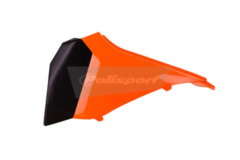 POLISPORT AIR FILTER BOX COVER KTM ORANGE/BLACK PART# 8449700001   NEW