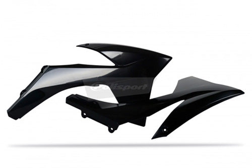 POLISPORT PR/RAD SHROUDS BLK KTM PART# 8428600002   NEW