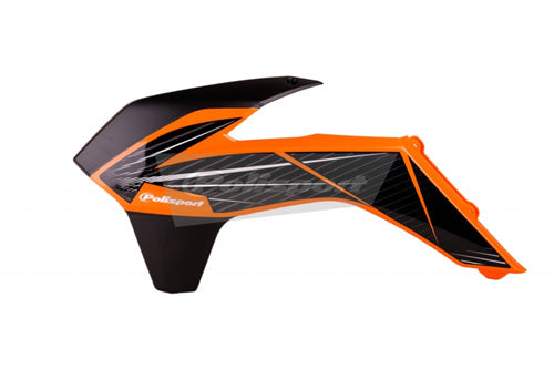 POLISPORT 8416800004 RADIATOR SCOOPS 125 250 SXIPD ORANGE BLACK