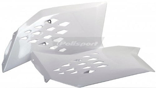 POLISPORT 2009-2015 KTM 65 SX PR/RADIATOR SHROUDS WHT (WHITE) 8412400031