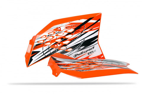 POLISPORT 8412400001 RADIATOR SCOOPS 65 SX IPD ORANGE