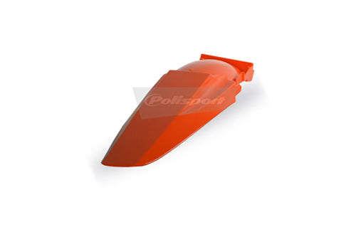 POLISPORT 8560000003 REAR FENDER 125 SX W OUT SIDE PANELS ORANGE