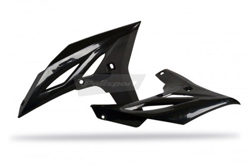 POLISPORT PR/RAD SHROUDS BLK YZ250F 2010 PART# 8413700002   NEW