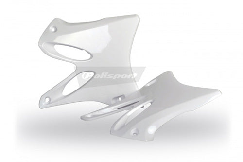 POLISPORT 2002-2014 YAMAHA YZ125 PR/RAD SHROUDS WHITE YZ125/250 '02-09 842600000