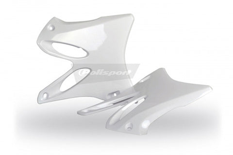 POLISPORT 8426000001 RADIATOR SCOOPS YZ125 YZ250 WHITE