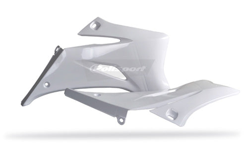 POLISPORT 8426100005 RADIATOR SCOOPS YZ250F WHITE