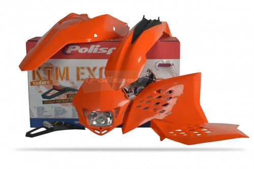 POLISPORT KIT ENDURO KTM EXC/F 2008-11 ORANGE PART# 90183   NEW