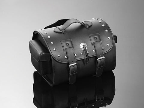 HAWK REAL LEATHER SUITCASE WITH STUDS HH-02-2651