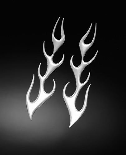 HIGHWAY HAWK HH-51-31132 3-D STICKER FLAME MEDIUM L + R