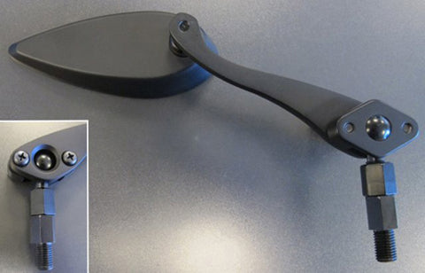 HAWK MIRROR SET SHARP TEARDROP BLACK HH-91-921