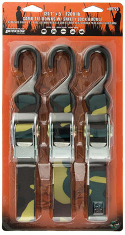 ERICKSON SECURITY LOCK BUCKLES CAMO 3 PACK 5726