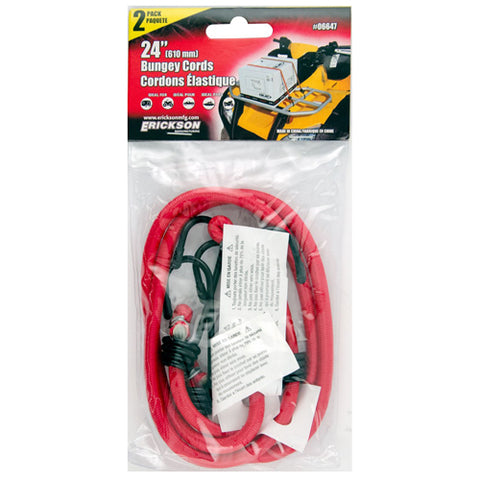 ERICKSON BUNGEE CORDS 24" 2 PACK 6647