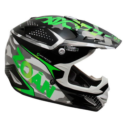 ZOAN 021-557 MX-1 O F HELMET SNIPER GREEN XL