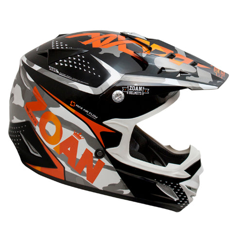 ZOAN 021-567 MX-1 O F HELMET SNIPER ORANGE XL