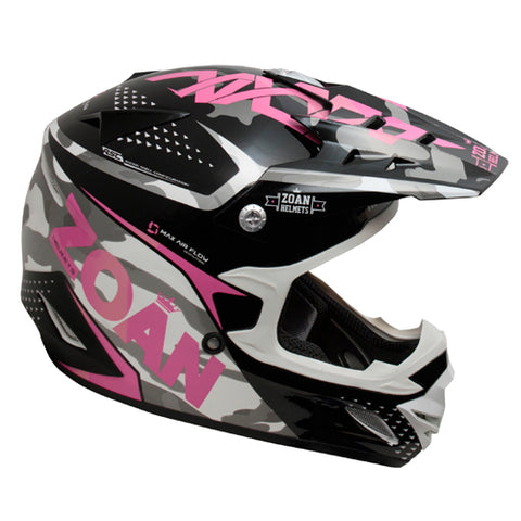 ZOAN 021-579 MX-1 O F HELMET SNIPER PINK MAGENTA 3XL