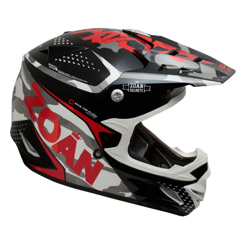 ZOAN 021-508 MX-1 O F HELMET SNIPER RED 2XL