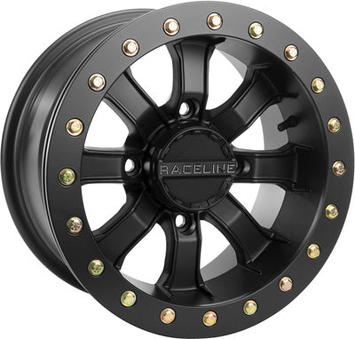 RACELINE 2017 Maverick Max X Mr Can-Am MAMBA BLACKOUT 4X137 BEADLOCK 14X7 5+2 10