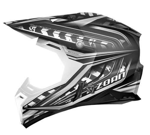 ZOAN 521-147 SYNCHRONY MX HELMET MONSTER BLACK SILVER XL