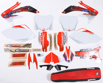 N-STYLE 2013 FIFTH DRAGON HON CRF 450 RETRO WHITE PART# N40-1671 NEW