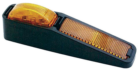 OPTRONICS MC-61ABKB ELEVATED CLEARANCE LIGHT W REFLEX AMBER