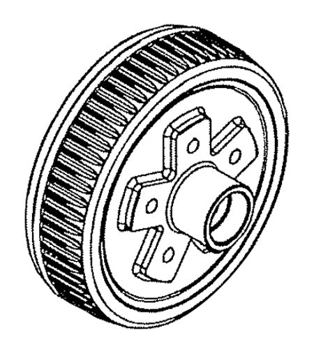RELABLE MACHINE 5-1000-04-00 BRAKE DRUM 5 ON 4-1 2