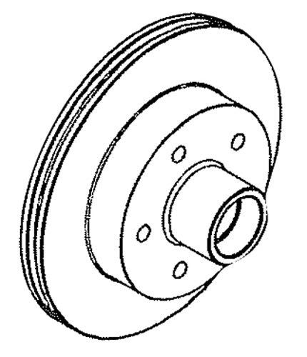 RELABLE MACHINE 9-1001-04-00 DISC BRAKE ROTOR 5 ON 4-1 2