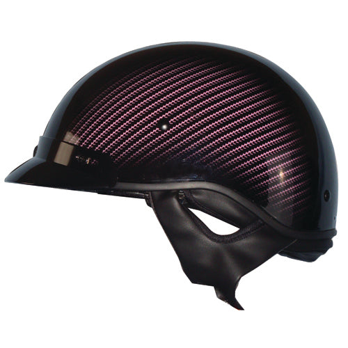 ZOAN ZOAN ROUTE 66 HALF HELMET - CARBON BLK/PINK - MED 031-065