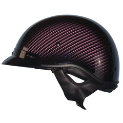 ZOAN 031-063 ROUTE 66 HALF HELMET CARBON BLK PINK XS